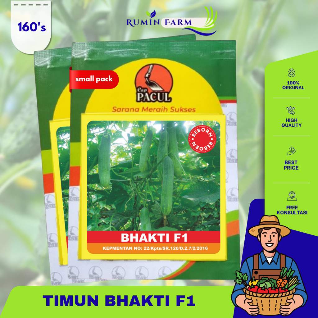 Benih Timun bhakti isi 160 bj Kemasan small pack