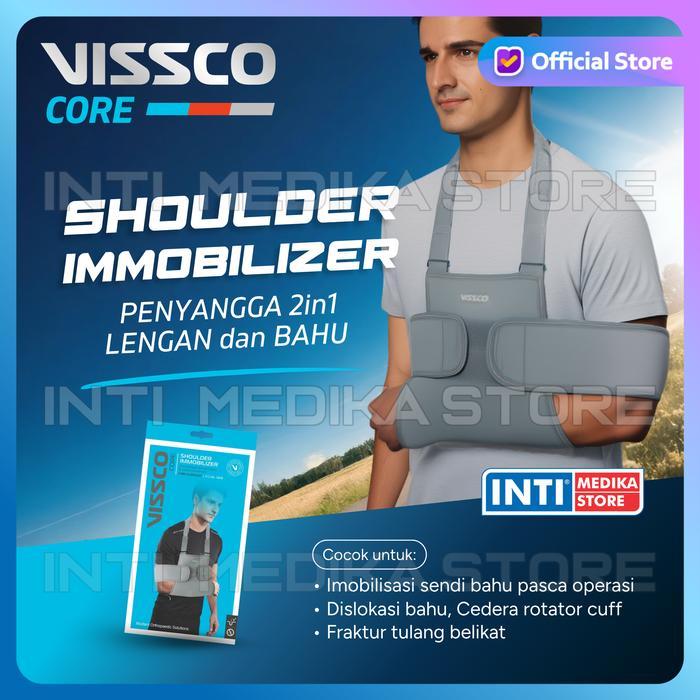 VISSCO - SHOULDER IMMOBILIZER 2in1 0806 Deker Penyangga Bahu Lengan Tangan Imobilisasi Cedera