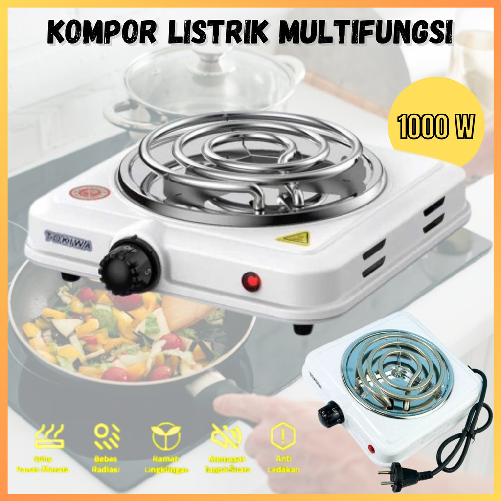 COD KIRIM CEPAT Tokiwa Kompor Listrik Mini Electric Cooking Stove 1000W THP 5701 / Kompor listrik pa