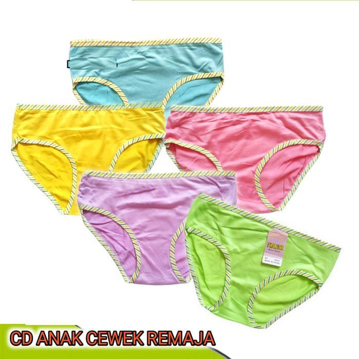 blos- 1 Lusin Celana Dalam Anak Perempuan Abg / Cd Anak Sd Smp Motif Dan Polos Murah Fashion