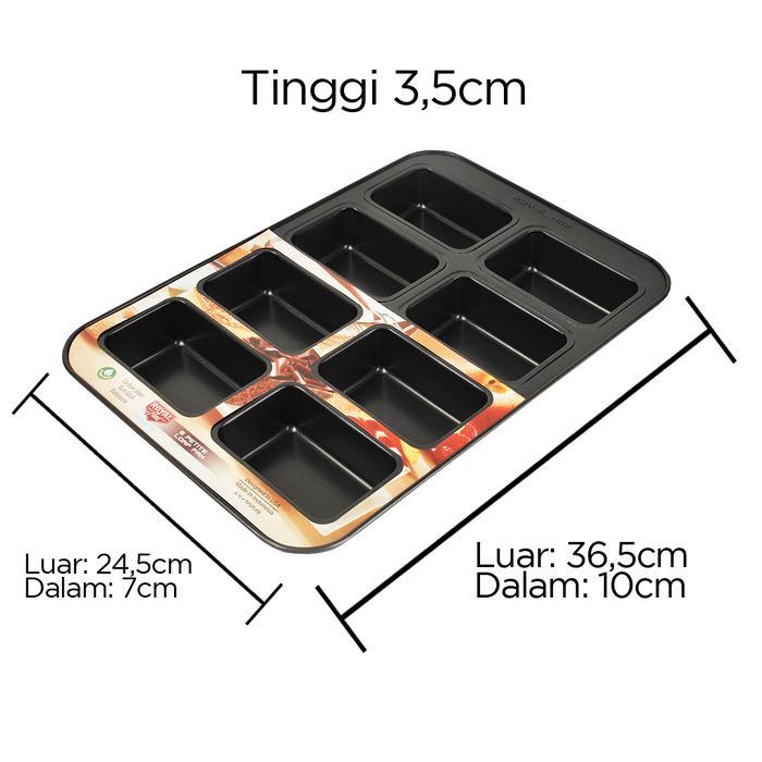 mp3n- Cava Alat Masak / Kue 8 Petite Loaf Pan Royal Ami