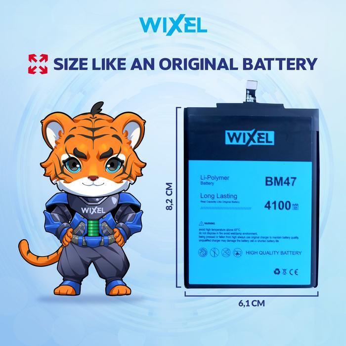 5ciw- Wixel Baterai Bm47 Compatible For Redmi 3 3S 3X Pro Prime 4X Real Capacity Battery