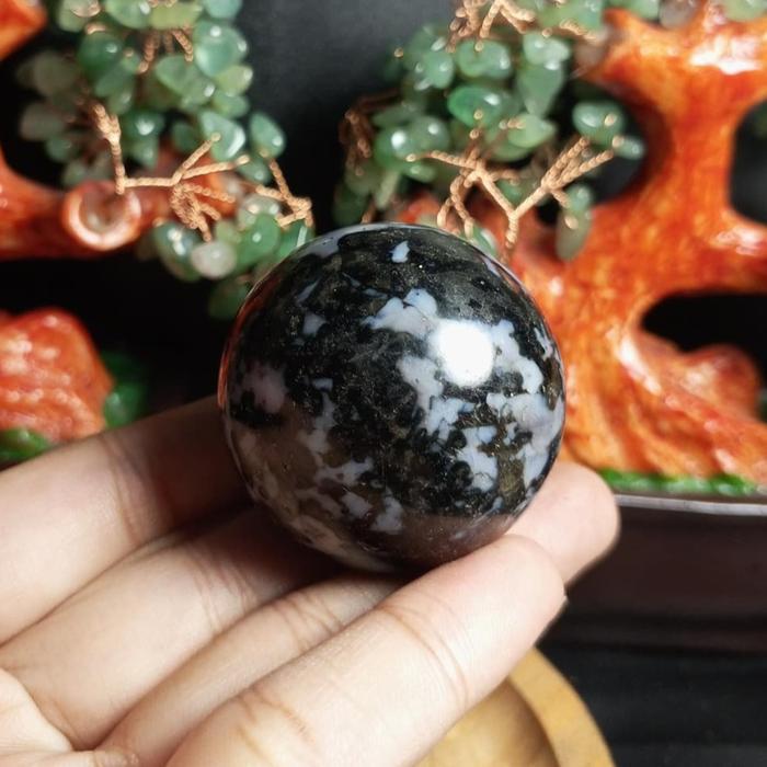 Natural Indigo Gabbro Sphere (7)