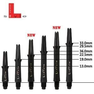 L - Style - Shaft- Lock Straight - Carbon 2Ba - Soft Tip Dart