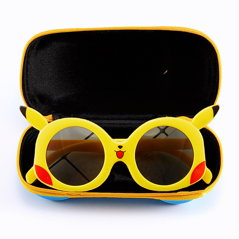 Anime Pokemon Kids Sunes With Es Case Set Pikachu Figure El Cartoon Es Children Boys Girls Sunes Toy