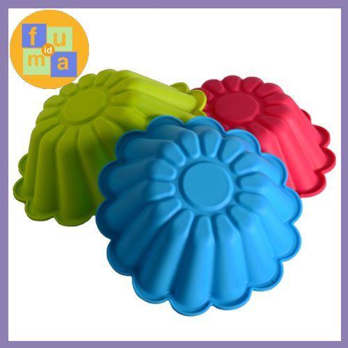 Cetakan silikon kue coklat puding jelly BOLU / Cetakan puding loyang