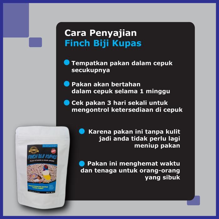 33og- Pakan Burung Finch Biji Kupas Trisakti Bird Farm- Kemasan 1 Kg (New)