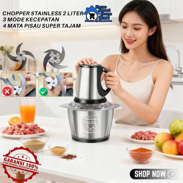 COD HSH COD COMBO KATANYA MERDEKA CUAKS(PANCI PRESTO 22CM,HAND MIXER,BLENDER CHOPPER STAINLESS)