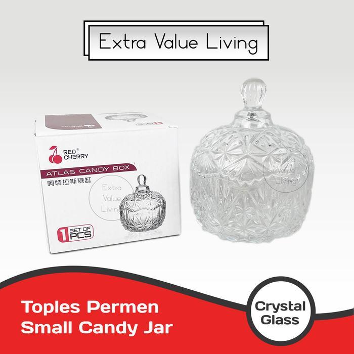 Ada Stok Toples Permen Kaca Kristal / Toples Kaca Kristal Bohemia Candy Pot / Small Table Decoration