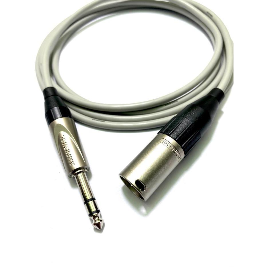 BERKUALITAS Amphenol Kabel TRS to XLR Male 2 Meter Mogami 2806 Original Jepang dengan Konektor TS3P