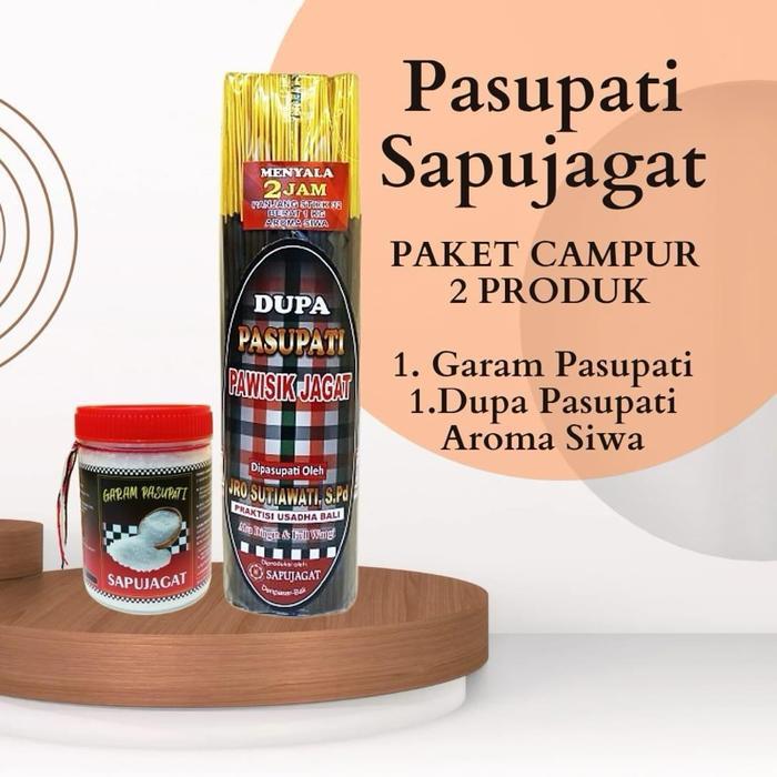 CAMPUR (GARAM PASUPATI Paket Campuran Garam dan Dupa Aromaterapi PASUPATI & DUPA AROMA SIWA PASUPATI