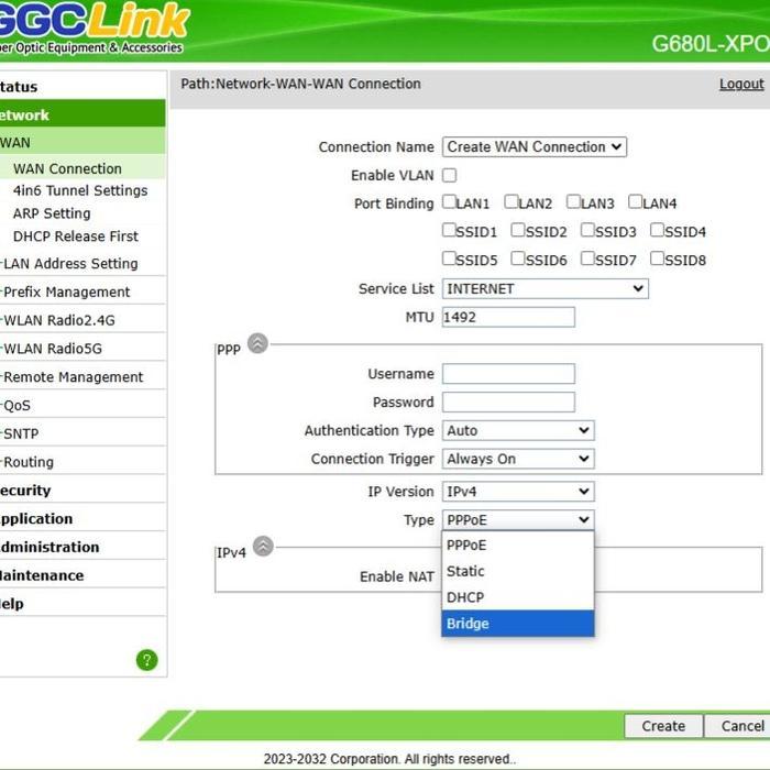 Ont Xpon Dualband Ggclink G680L New , Xpon Gpon Epon Onu Dualband Murah