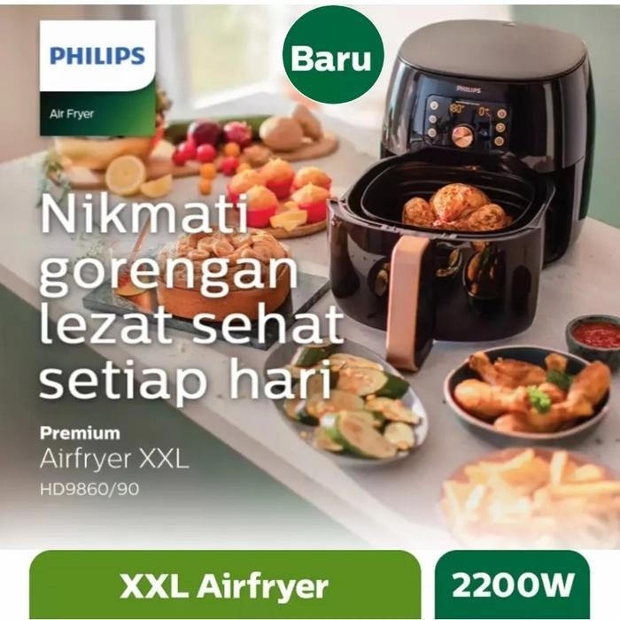 Philips Premium XXL AirFryer Air Fryer HD9860 HD-9860 Garansi Resmi