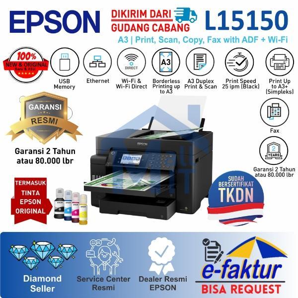 PRINTER EPSON L15150 L-15150 L 15150 A3 DUPLEX PIGMENT PRINT SCAN COPY