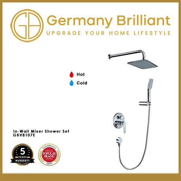 TOTO indonesia Germany Brilliant Shower Tanam Set Mixer Hand Shower Air Panas Dingin GBV8107E