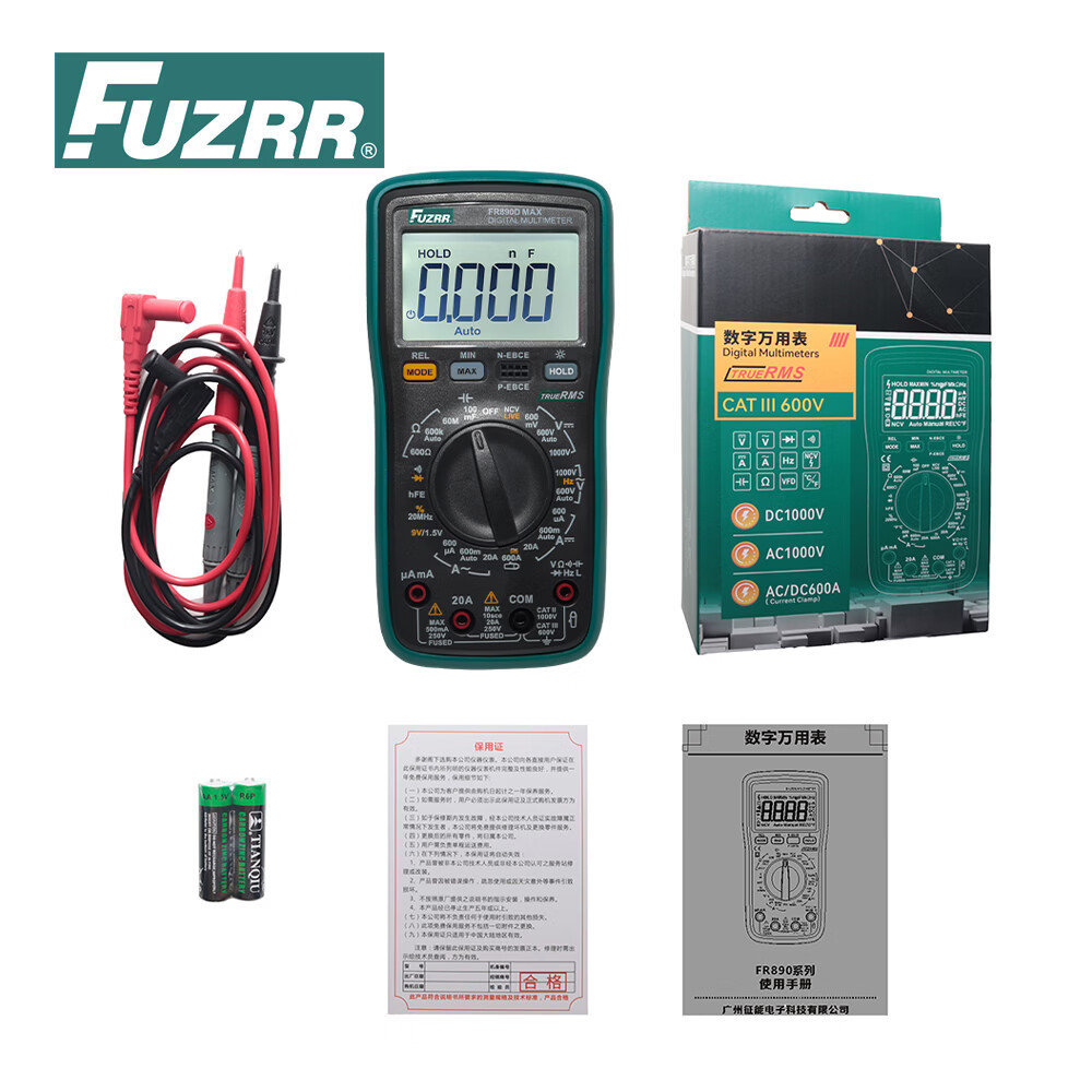 FUZRR FR890D MAX FR890C MAX Portable Automatic Digital Multimeter FR15B+ FR17B+ High Precision