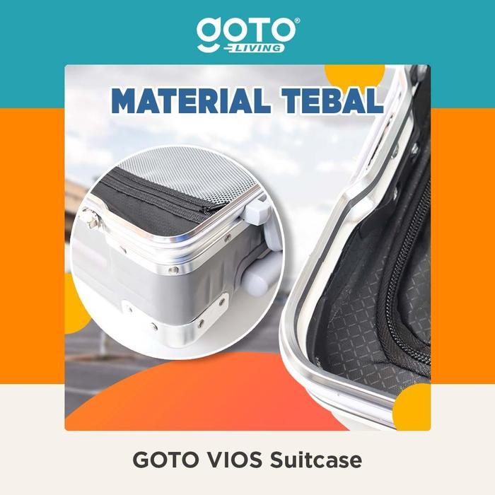 (Promo Special) Goto [COD] Vios Koper Kabin Bagasi Roda Traveling Suitcase TSA Lock Travel