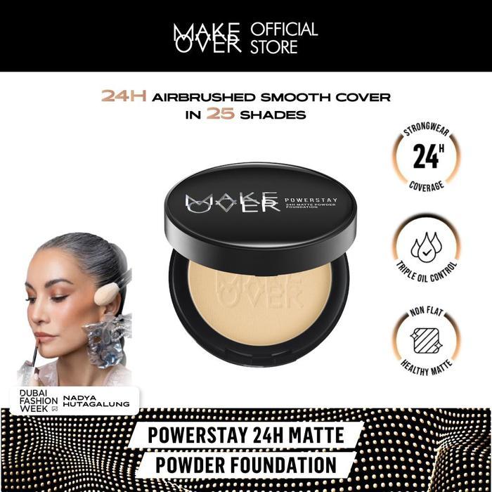 Original [Special Mastershade] Make Over Powerstay 24H Matte Powder Foundation - Bedak Padat High