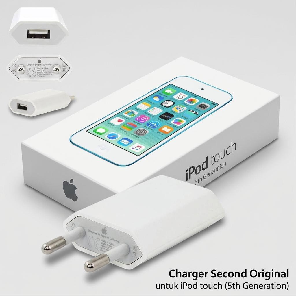 Kepala Cas Apple A2118 Second Original Bekas 5W 1A Cocok Untuk iPod Touch 5 Cas Ori Kualitas Bagus