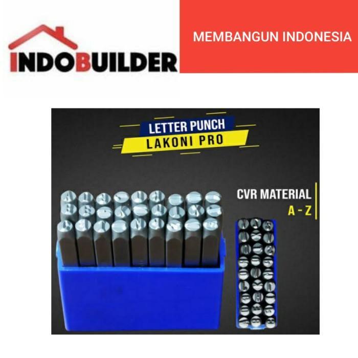 LAKONI PRO LETTER PUNCH 4 MM ISI 27 PC / STEMPEL BESI HURUF ALPHABET