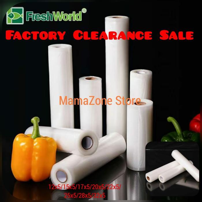 Plastik Roll Vacuum Sealer #32Cmx5M# / Plastik Roll Vacuum Embossed