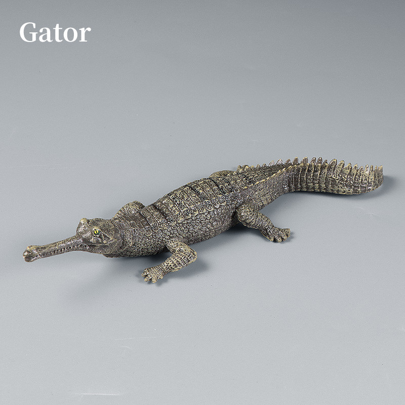 Nile Crocodile Alligator Sinensis Emperor Crocodile Wild Animal Model Action Figures PVC Educational