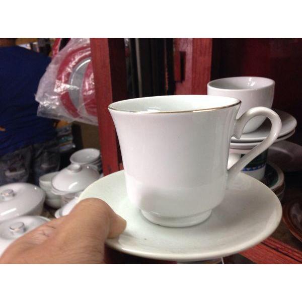 Gelas Cangkir Tatak set Teh Kopi Keramik SANGO KAKI 15501/2