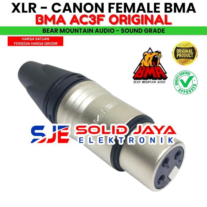 NEW JACK BMA JACK CANON FEMALE BMA AC3F XLR ASLI KONEKTOR CONNECTOR XLR 3P 3 PIN AC 3F AC3 F AC 3F