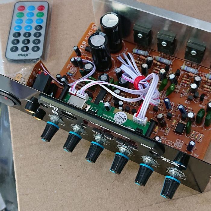 Diskon Cod Kit Module Amplifier Speaker Aktif Stereo Echo Subwoofer Plus Mp3 Bluetooth Original
