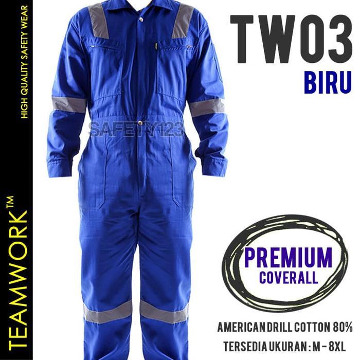 TeamWork Coverall TW03 Biru