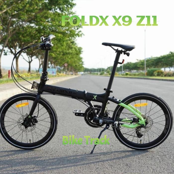 Sepeda Lipat FOLDX X9 Z11 Limited Edition - Hitam