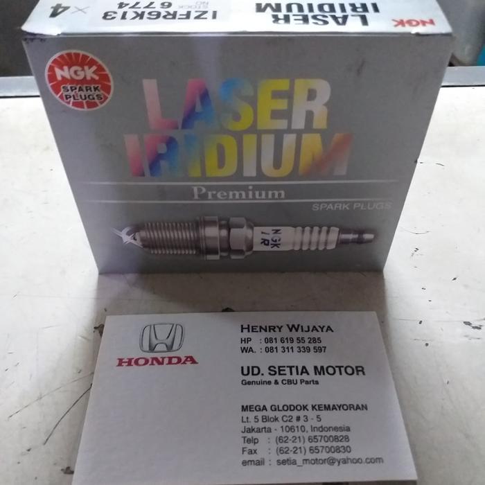 Busi Laser Iridium 1 Set Ngk Ori Honda Jazz 2008-2013 Freed 2009-2013 Part