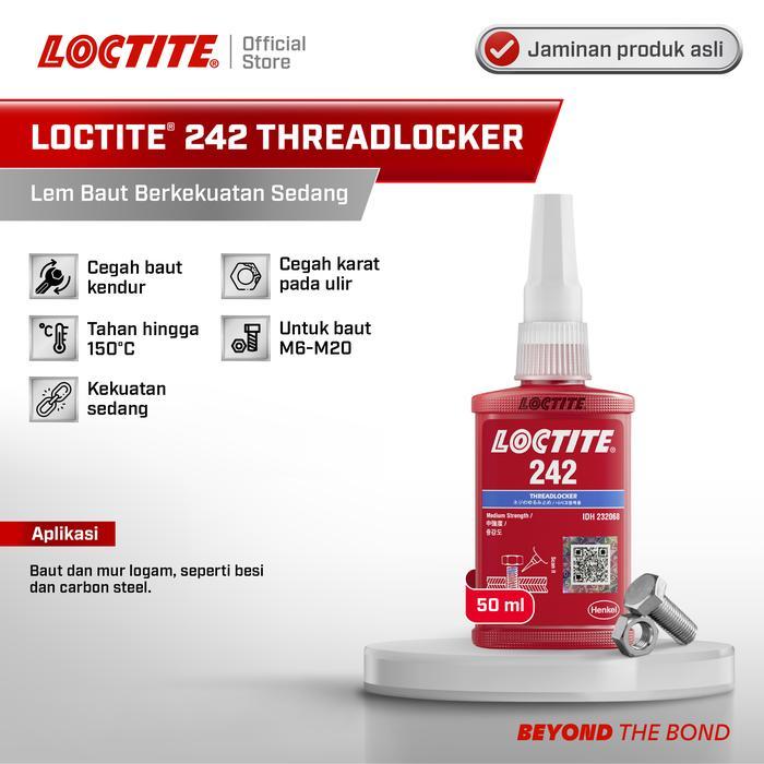 Loctite 242 Threadlocker Lem Baut 50ml