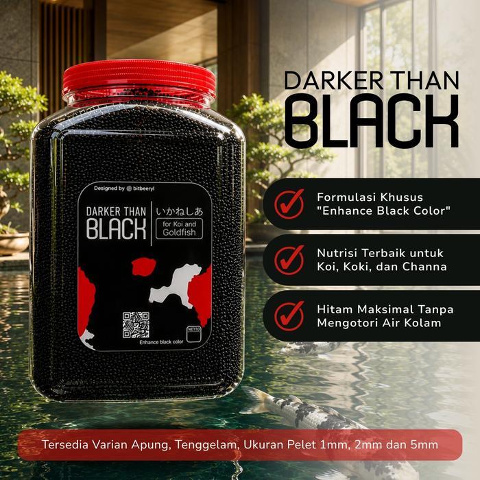 Pakan Pelet Makanan Ikan Mas Koki Koi Darker Than Black Naikan Hitam