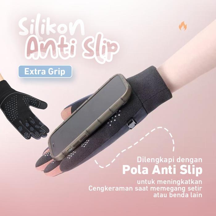 Sarung Tangan Motor Anti Air & Anti Slip / Sarung Tangan Hangat / Sarung Tangan Couple / Sarung
