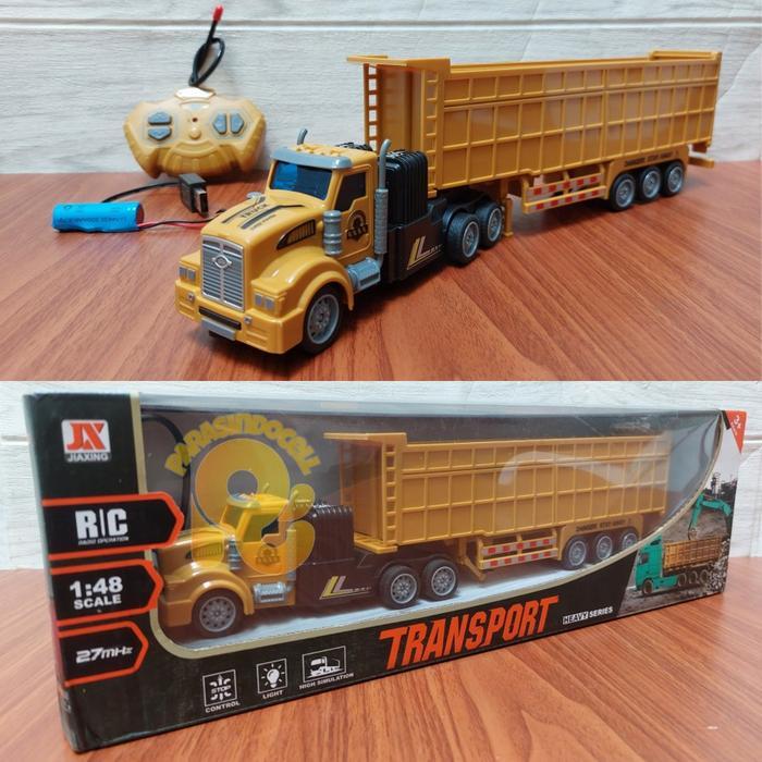 RC Truk Kontainer Transformer - Mobil Remote Control Truk Trailer
