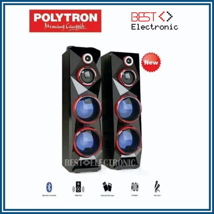 POLYTRON ACTIVE SPEAKER PAS 8C28 / Polytron speaker aktif bluetooth - Tanpa Bubble
