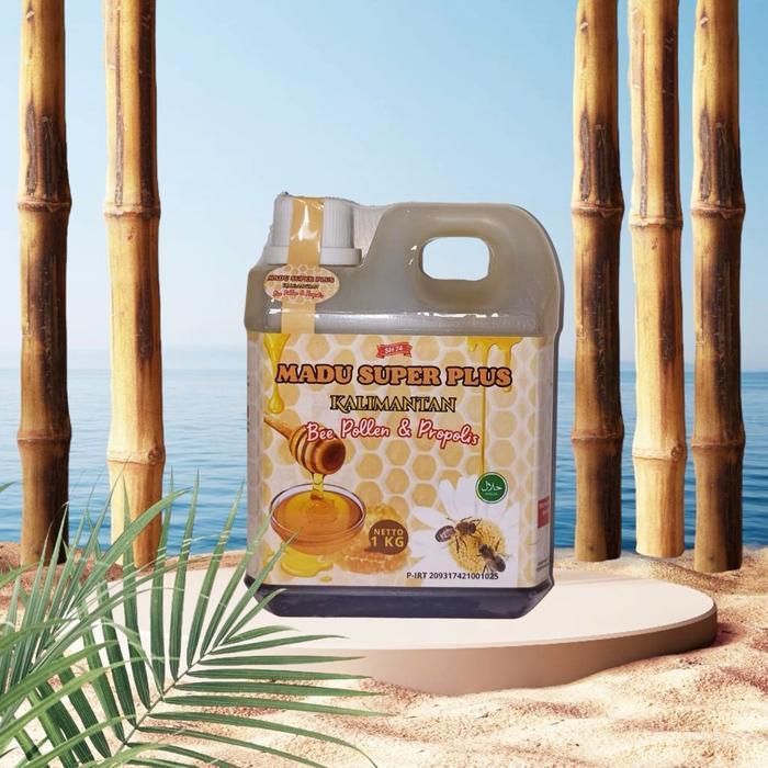 MADU SUPER KALIMANTAN 1 KG PLUS BEE POLLEN Honey