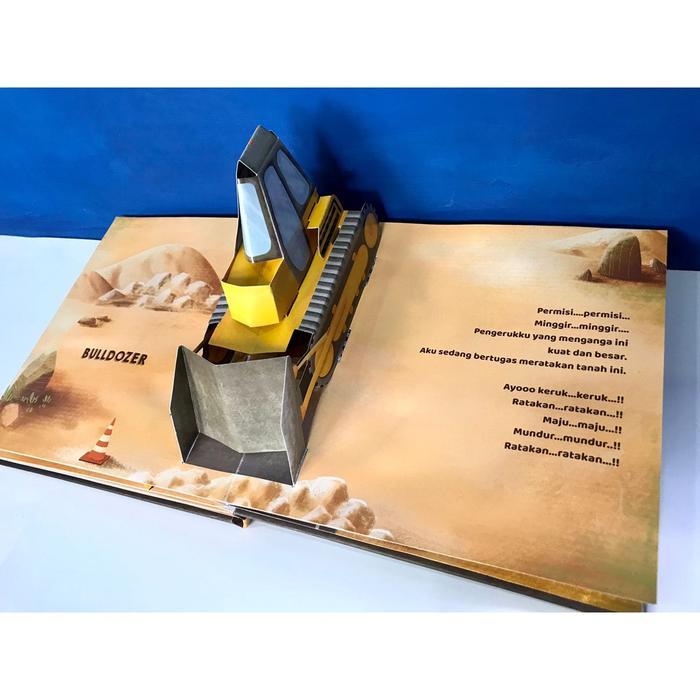 Haruna.Id- [Abc] Ready Pop Up Book By Impian Studio - Aku Kuat - Kendaraan Berat