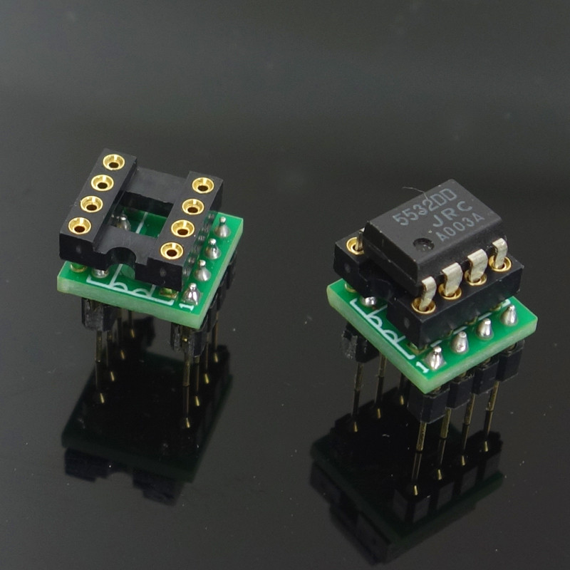 10PCS Dual op amp to single op amp adapter board
