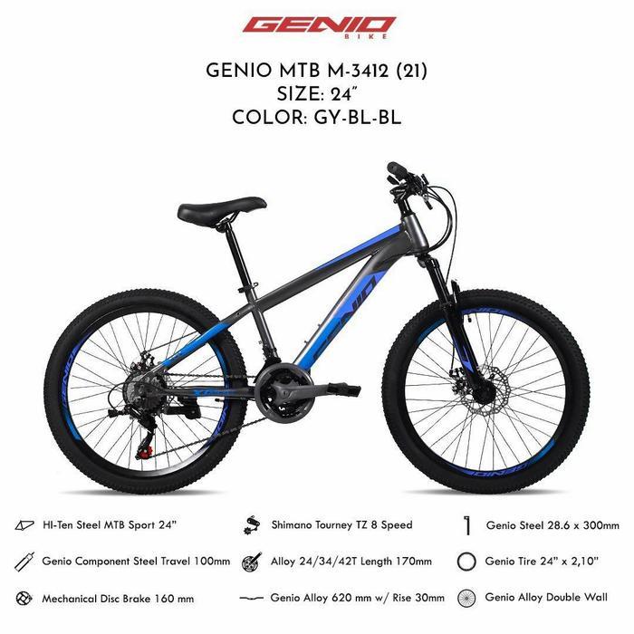 Sepeda MTB 24 inch Genio M-3412