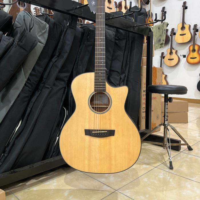 GITAR AKUSTIK HEX MODEL HIVE GA100CE M CUTAWAY ORIGINAL w/ PREAMP FISHMAN