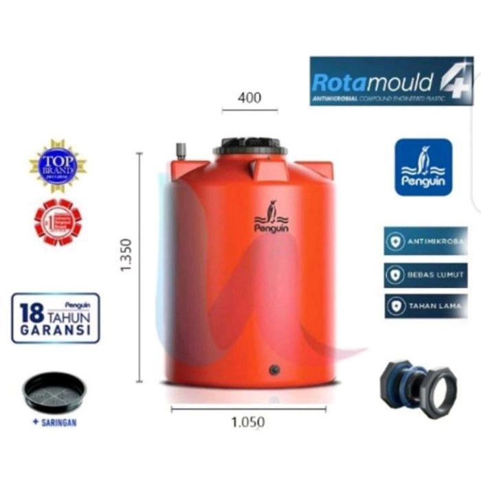 Tandon air Penguin / tower air / toren air / tangki air / original penguin pinguin Lampung - orange,