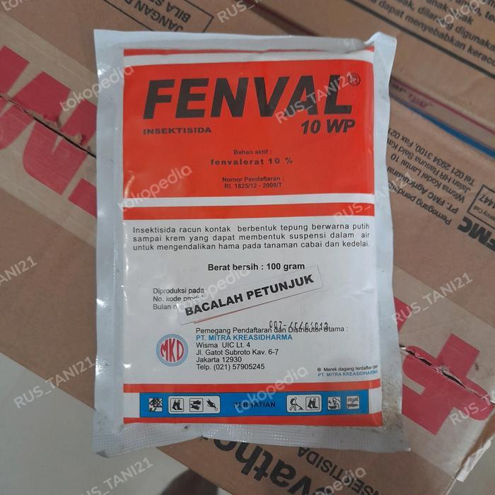 Ready Insektisida FENVAL 10wp 100gr Bahan aktif : fenvalerat 10%