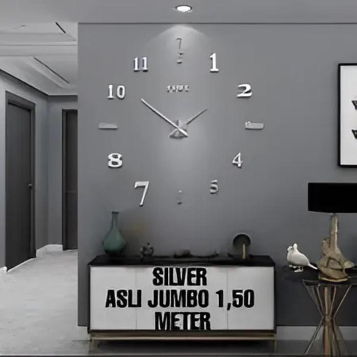 Jam Dinding Jam Dinding Besar Jam Jumbo Unik Hiasan Dinding Jam Jumbo Model Angka Acrylic