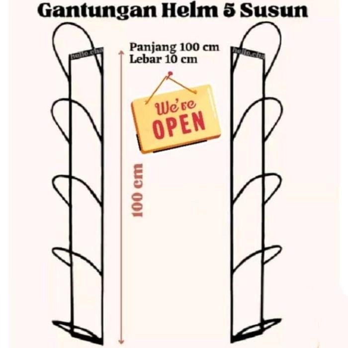 Gantungan Helm Dinding Rak Penyimpanan Helm Rak Helm Dinding Gantung