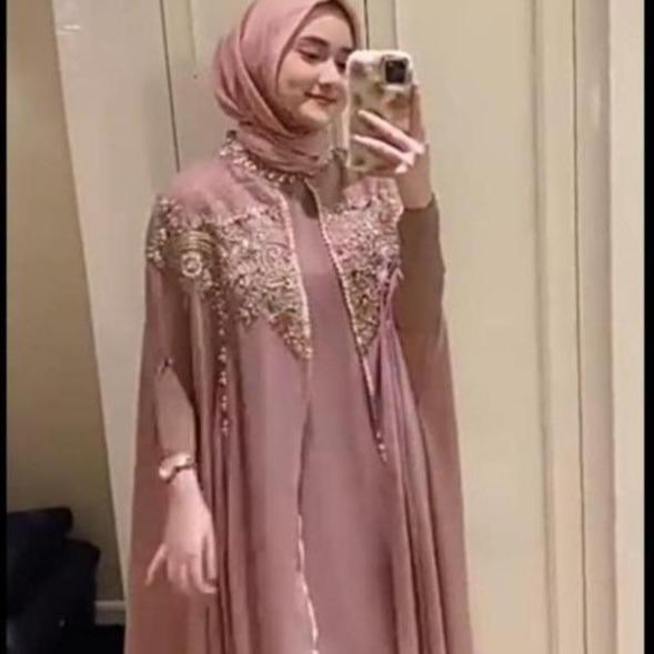 k468 Zakiah Gamis Free Manset Dress Kaftan Zakiah Original Kaftan Celin