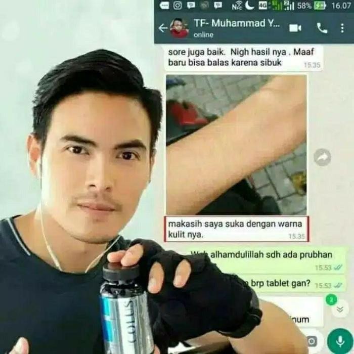 COLUS MEN SUPLEMEN COLLAGEN PRIA PEMUTIH KULIT PRIA WHITENING BOOSTER
