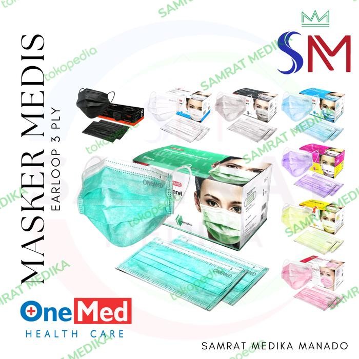 New Masker ONEMED (Masker Medis / Masker Bedah Karet)