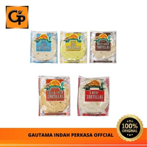 0tb6 Kulit Kebab Cantina Mexicana Flour Tortillas Isi 6Pcs Uk 23Cm